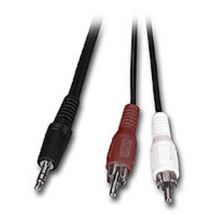 Connectland 0106064 cable de audio 5 m 3,5mm 2 x RCA Negro, Rojo, Blanco - Nuevo