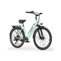 HillMiles MileCity 1 : Vélo électrique urbain 250 W, autonomie de 50 à 100 km, transmission Shimano 7 vitesses, étanchéité IP65, idéal pour les 
