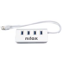 Nilox NX4HUB30 hub & concentrateur USB 3.2 Gen 1 (3.1 Gen 1) Type-A 5000 Mbit/s Gris