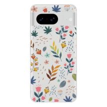 Funda de silicona - Compatible con Google Pixel 8 - diseño fleurs colorees - Nuevo