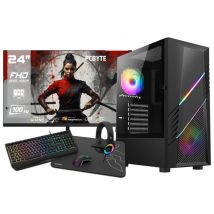 PC completo AMD Ryzen 5 5600G, 32 GB DDR4, 2 TB NVMe, Radeon RX Vega 7, Windows 11, WIFI + Monitor 24 + Pacchetto Combo - Nuovo
