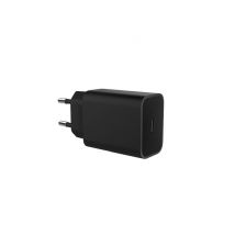 Cargador de red USB-C de 1 puerto: 5 V/3 A, 9 V/2,78 A, 12 V/2,08 A, 25 W, Power Delivery, negro - Formato bolsa - Nuevo
