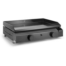 Plancha gaz Forge Adour BASE G 60 A 2018 plaque fonte émaillée 57,5x37,9 cm 2 brûleurs Gris