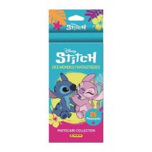 Blister - PANINI - STITCH PHOTOCARDS - 4 bolsillos + 1 gratis - 25 tarjetas - Nuevo