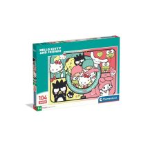 Puzzle Clementoni Super Hello Kitty 104 piezas 48,5 x 33,5 cm - Nuevo