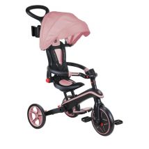 Triciclo infantil plegable Explorer 4 en 1 rosa pastel - Nuevo