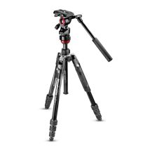 Manfrotto MVKBFRT-LIVE trépied Caméras numériques 3 pieds Noir, Rouge, Argent