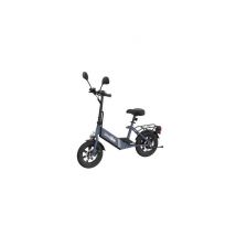 Draisienne électrique Urbanglide Nomad 140 350 W cadre bas selle réglable roues compactes Bleu et Noir
