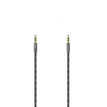 Cable de audio, clavija macho/clavija macho de 3,5 mm, estéreo, metal, chapado en oro, 0,75 m - Nuevo