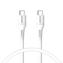 Accezz Câble USB-C vers USB-C - 0,2 mètres - Blanc