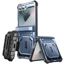 Coque Carbone pour Samsung Z Flip 6 Protection Intégrale Antichoc Bleu