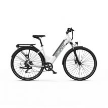 ONESPORT OT12 Bicicleta Eléctrica - Motor 250W Batería 36V13Ah con Ruedas 27.5in y Freno de Cable - Blanca - Nuevo