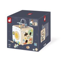 Gioco di sviluppo Janod Pure Grande Cubo Multi-Attività in legno Multicolore - Nuovo