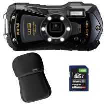 PENTAX Compact Waterproof WG-90 Negro + Funda + SD 8 GB - Nuevo