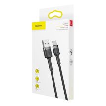 Baseus CATKLF-BG1 cavo per cellulare nero 1 m USB A USB C - Nuovo