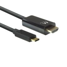 Ewent EW9824 adaptador de cable de vídeo 2 m USB Tipo C HDMI tipo A (Estándar) Negro - Nuevo