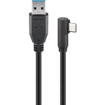 Wentronic 66502 câble USB USB 3.2 Gen 1 (3.1 Gen 1) 1,5 m USB C USB A Noir