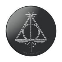PopSockets Harry Potter - Deathly Hallows Support passif Mobile/smartphone Noir, Blanc