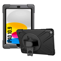 Cover antishock per iPad A16 / 10.9 2022 rigida tracolla impugnatura supporto - Nuovo