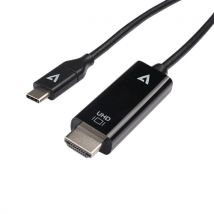 V7 V7UCHDMI-1M adaptador de cable de vídeo USB Type-C 3.2 Gen 1 HDMI Negro - Nuevo