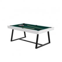 Billard BRIO Blanc avec Drap Vert - Élégance et Qualité Française