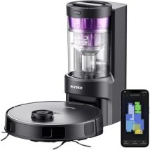 Eureka E10s Robot aspirapolvere con stazione ecologica senza sacco e svuotamento automatico della polvere - Nero - Nuovo