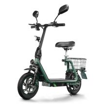 Trottinette électrique avec siège et panier arrière TWOFISH M5 PRO-E homologuée route (CEE)
