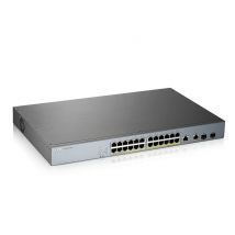 Zyxel GS1350-26HP Géré L2 Gigabit Ethernet (10/100/1000) Connexion Ethernet, supportant l'alimentation via ce port (PoE) Gris
