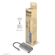 CLUB3D CAC-1510-A 0,25 m di cavo video USB Type-C DVI e adattatore Grigio - Nuovo