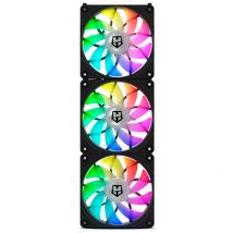 NOX EASY LINK Raffreddatore d'aria per PC 12 cm Nero 3 pezzi - Nuovo