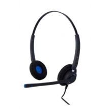Alcatel-Lucent AH 22 M Casque Avec fil Arceau Bureau/Centre d'appels USB Type-A Noir, Bleu