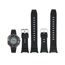 Bracelet de montre noir et argent pour Casio PRG-130Y/PAW/PRW-1500
