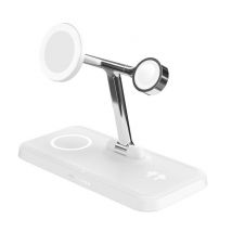 HYPER HJ3004WHGL Caricabatterie per dispositivi mobili, smartphone, smartwatch Argento, Bianco DC, USB Ricarica senza fili Ricarica veloce interna - 