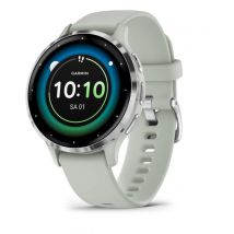 Garmin Venu 3S 3,05 cm (1.2 ) AMOLED 41 mm Numérique 390 x 390 pixels Écran tactile Gris, Argent Wifi GPS (satellite)