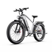 Bicicleta Eléctrico F26 Lite | Velocidad Máx 25 km/h | Autonomía 50 km | Motor 250W | Batería 48V 20Ah | Neumáticos de 26 Pulgadas | Blanco - Nuevo