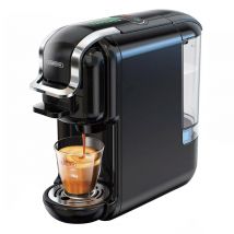Macchina da caffè HiBREW H2B 5 in 1 con indicatore del livello dell'acqua, macchina per cialde 19 Bar (caldo/freddo), serbatoio acqua 600ml - Nero - 