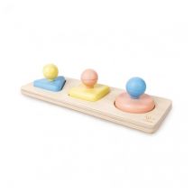 Montessori Puzzle de arroz: Clasificador de formas y espejos de colores - Nuevo