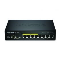 D-Link DGS-1008P/E commutateur réseau Non-géré L2 Connexion Ethernet, supportant l'alimentation via ce port (PoE) Noir