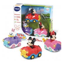Tut Tut Bolides Trio set con Mickey, Minnie y Daisie para el aprendizaje temprano de los niños - Nuevo