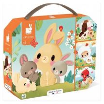 Ensemble de 4 Puzzles Évolutifs sur les Animaux de la Ferme