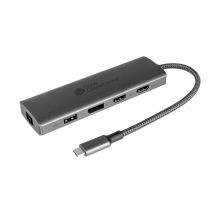 Alcasa HUB-C001A hub di interfaccia USB tipo-C 5000 Mbit/s Antracite (Good Connections USB-C-Hub [10-Port],) - Nuovo