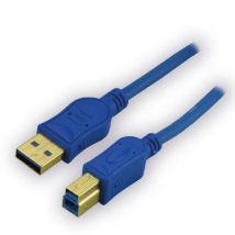 MCL MC1G99AZMC923AB2B cable USB USB 3.2 Gen 1 (3.1 Gen 1) 1,8 m USB A USB B Azul - Nuevo