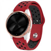 imoshion Bracelet sport en silicone - Connexion universelle 18 mm - Red & Black