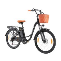 Vélo électrique TTGO YY-26ST 250 W 26 pouces City Commuter Ebike avec panier et batterie 36 V 14,5 Ah