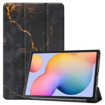imoshion Coque tablette Design pour Samsung Galaxy Tab S6 Lite (2020/2022/2024) - Black Marble