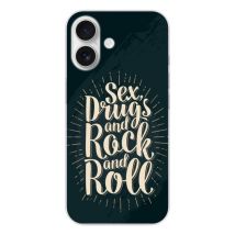 Coque en silicone - Compatible pour Apple iPhone 17 - design sex and rock and roll
