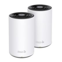 TP-Link Deco XE75 Pro (confezione da 2) Tri-band (2,4 GHz / 5 GHz / 6 GHz) Wi-Fi 6E (802.11ax) Bianco 3 Interno - Nuovo