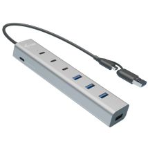 i-tec USB-C/USB-A Charging Metal HUB 7 port (3x USB-C, 4x USB-A) - Nuevo