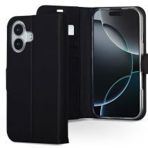 Accezz Étui de télephone Wallet pour Apple iPhone 17 - Noir