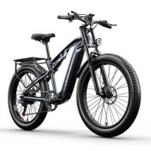 Vélo de montagne électrique Shengmilo MX05 26 à gros pneus, moteur 1000 W, batterie 48 V 17,5 Ah